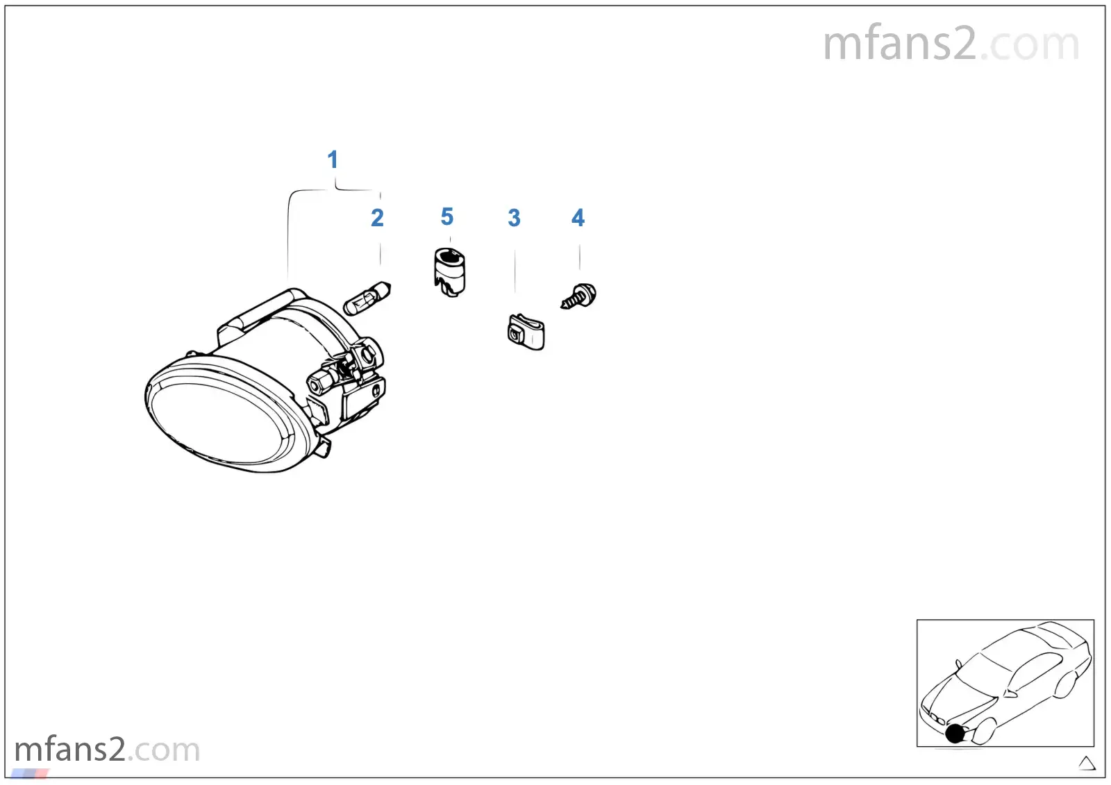 Farol de nevoeiro M Technic
