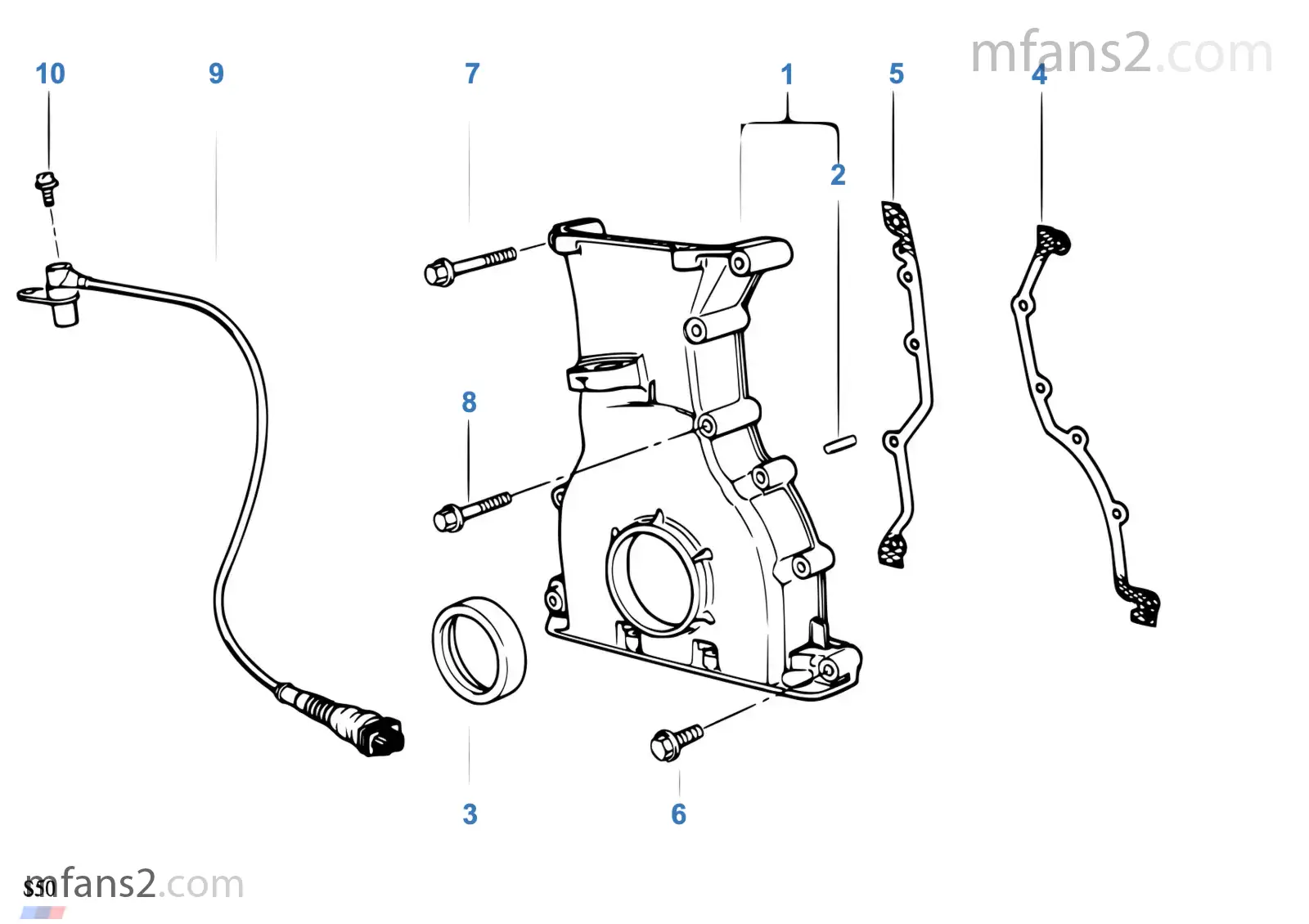 Carcaça do cárter da distribuição