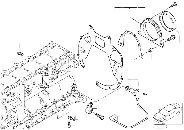 Bloco do motor/peças adicionais