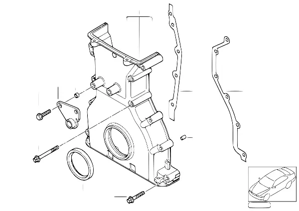 Carcaça do cárter da distribuição