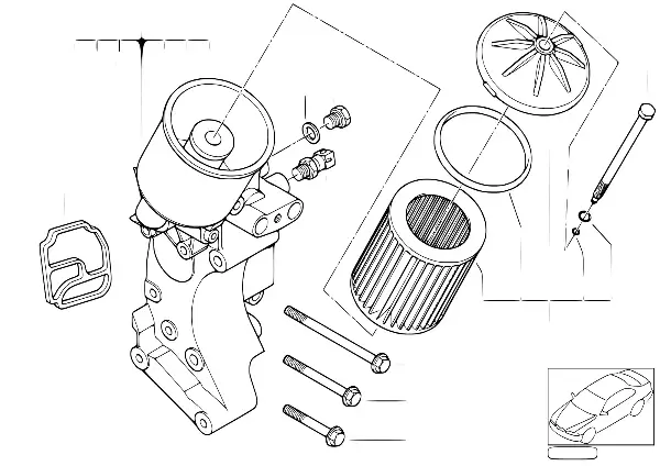 Sistema de lubrificação-filtro de óleo