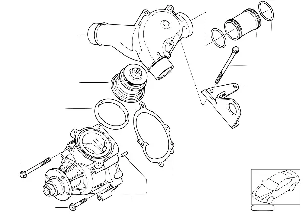 Sistema refriger./bomba água/termóstato