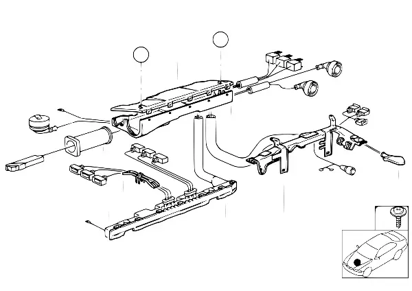 Cablagem - peças de fixação