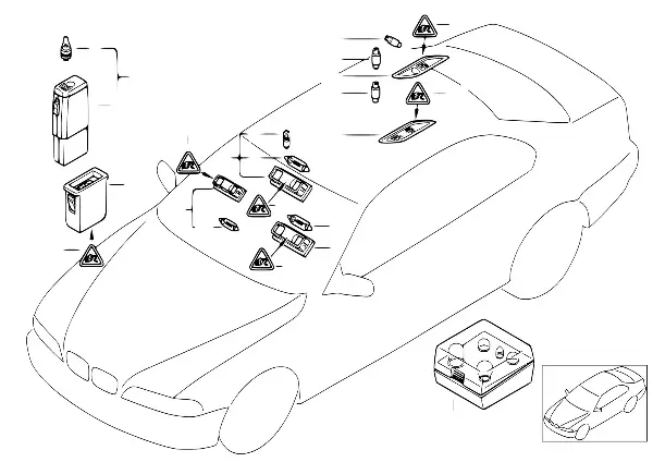 Luzes diversas/kit lâmpadas sobressel.