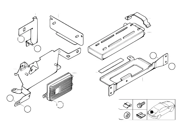 Peças individ. SA 632 Bagageira