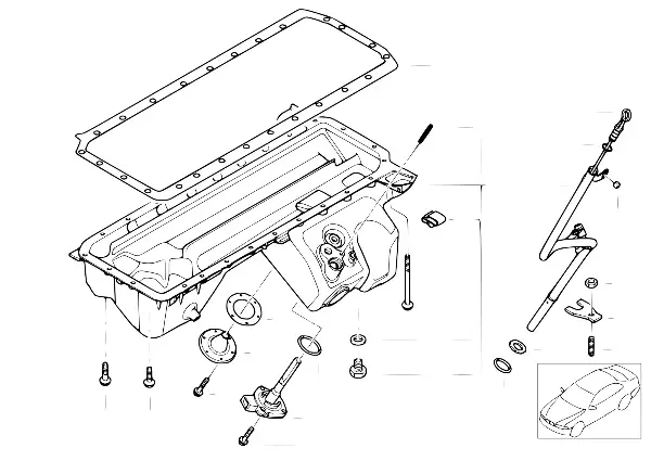 Cárter óleo/indicador nível óleo
