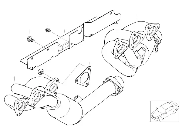 Colector de escape com catalisador