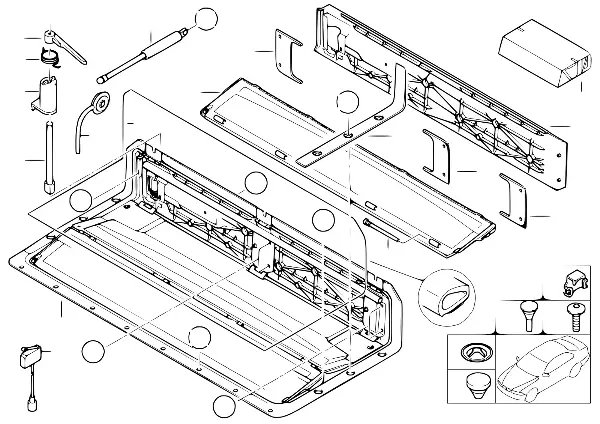Caixa de alojamento da capota