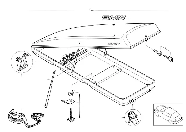 Caixa porta-esquis e bagagem