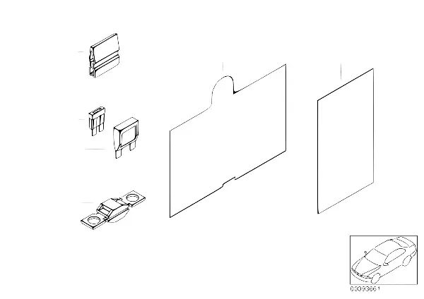 Peças individuais da caixa de fusíveis