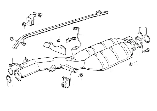 Catalisador/silenciador dianteiro