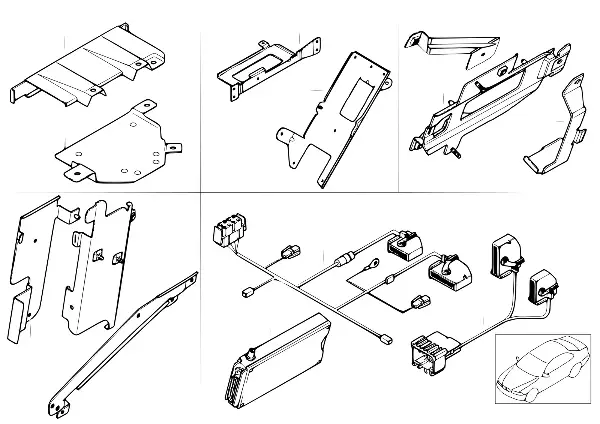 Peças individ. Nokia 3110, bagageira