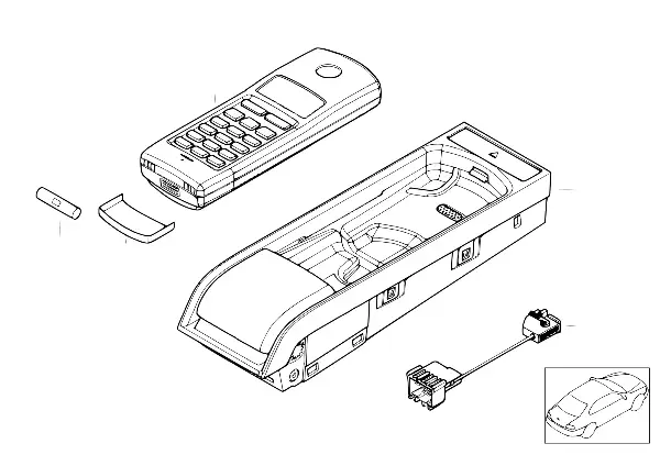 Peças individ. consola central s/ fios