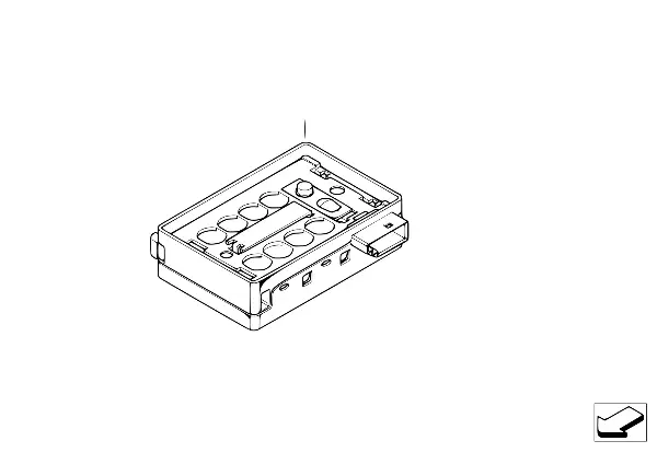 Peças individuais do sensor de chuva