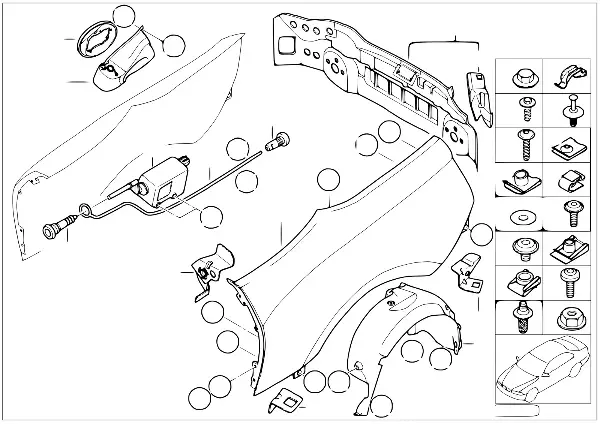 Painel lateral/painel revest.parte tras.