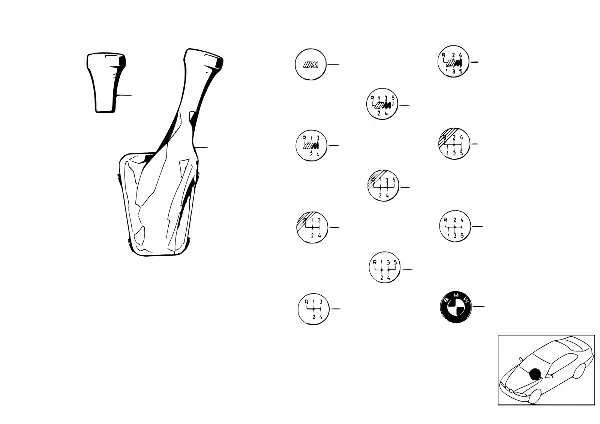 Manetes caixas vel./cobertura/ emblema