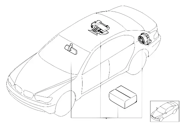 Kit mont.post. sistema alarme