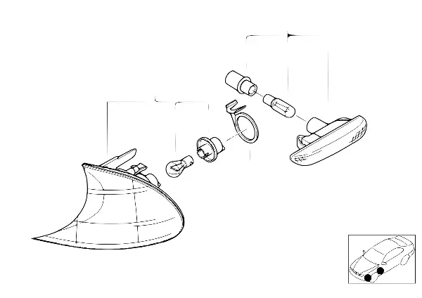 Indicador de direcção diant./diant.lat.