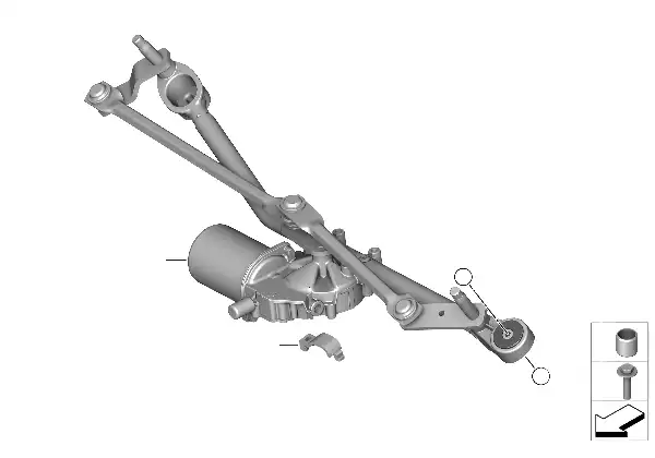 Peças individ. sistema limpa-vidros