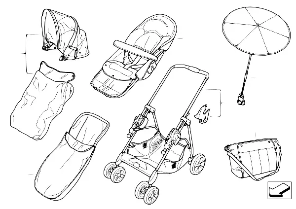 BMW Buggy crom./azul-marin. c/acessórios