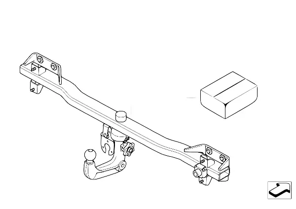 Kit de reequip. gancho reboque amovível