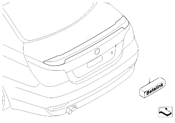 Spoiler traseiro M Performance