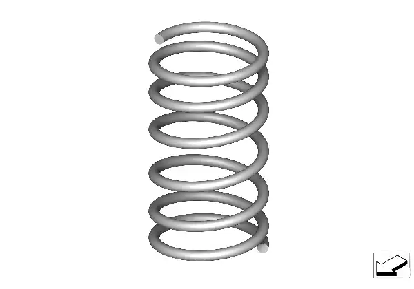 Mola helicoidal dianteira