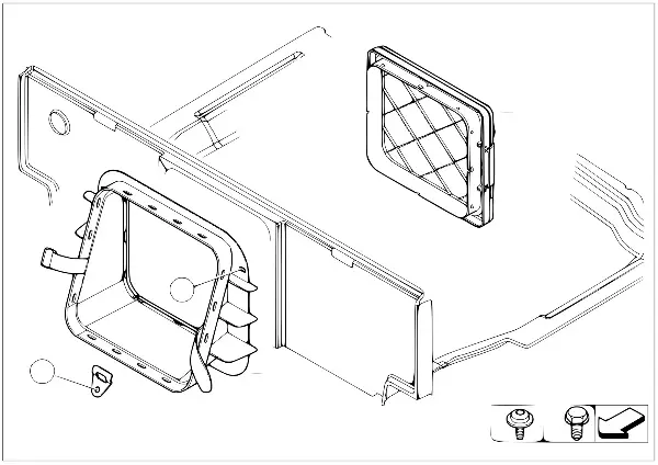 Banco traseiro, saco porta-esquis