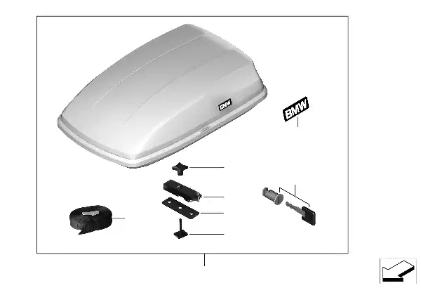 Caixa porta-bagagens de tejadilho 350