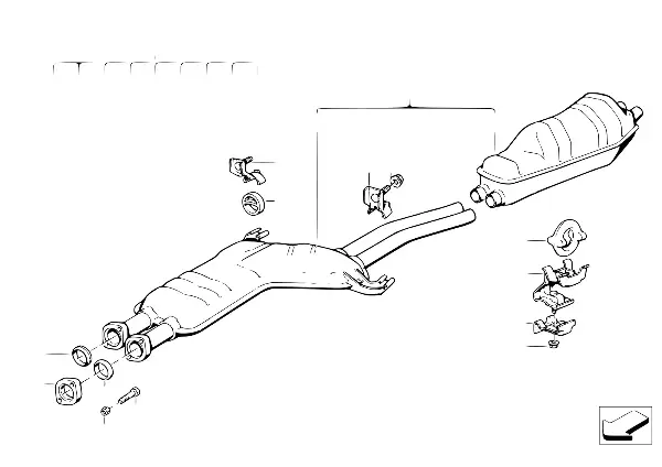 Sistema de escape traseiro