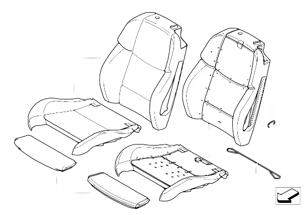 Banco diant., estofo e revest.banco desp