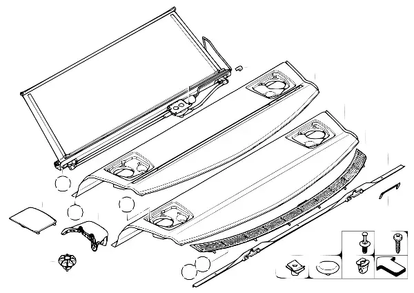 Chapeleira/cortina eléctrica