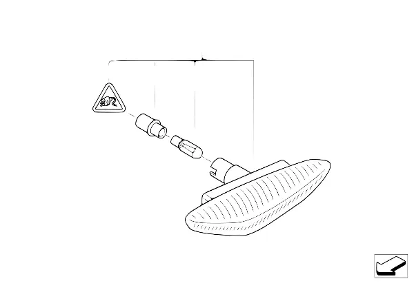 Indicador de direcção adic.
