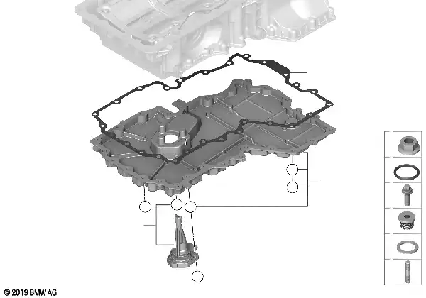 Peça inf.cárter óleo/indic.nível óleo