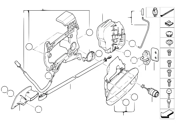 Sistema de fecho porta dianteira