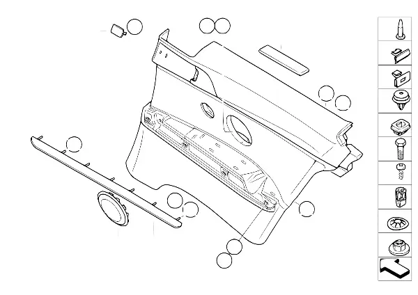 Revestimento lateral traseiro