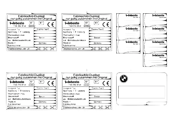 Etiquetas inform. chaufagem indep.