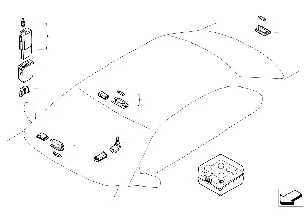 Luzes diversas/kit lâmpadas sobressel.