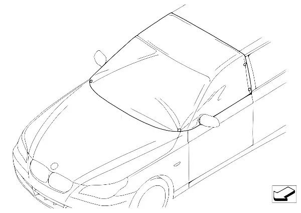 Cobertura para-brisas/vidro lateral