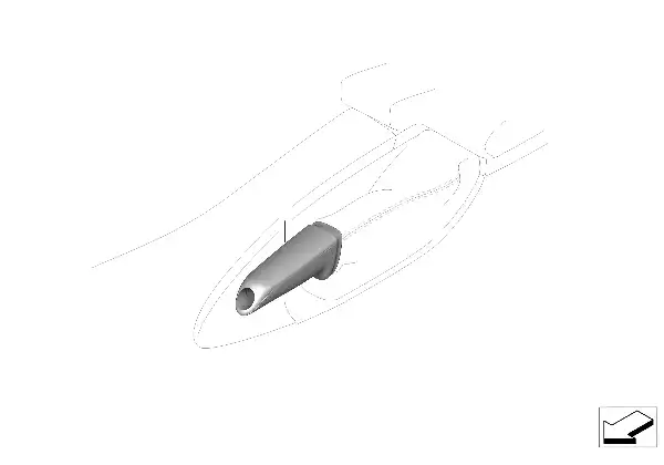 Manete travão de mão c/ embutido cromado