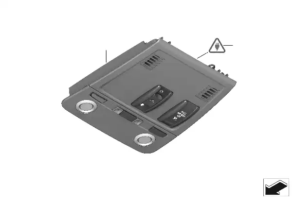 Comandos no tejadilho