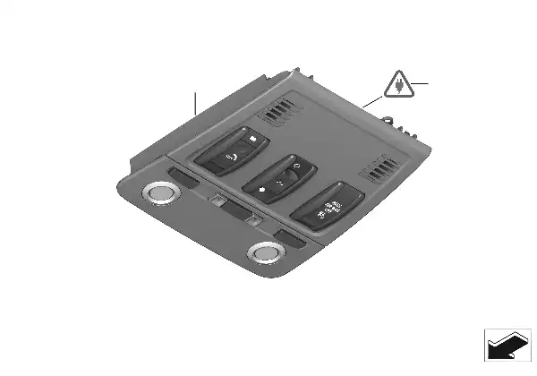 Comandos no tejadilho