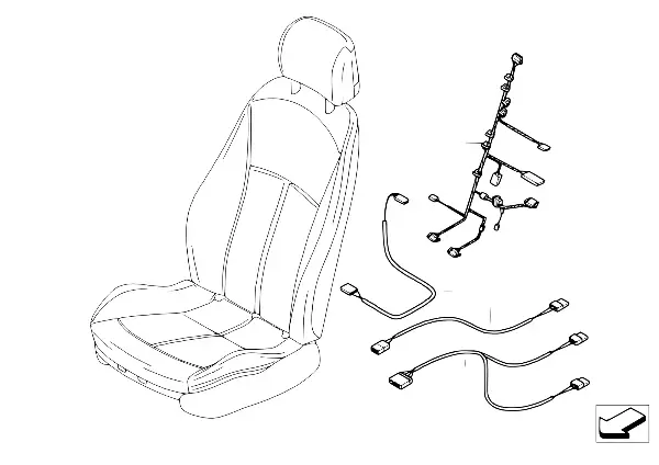 Chicote cabos do banco
