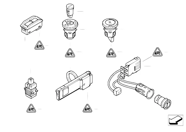 Interruptores diversos/isqueiro