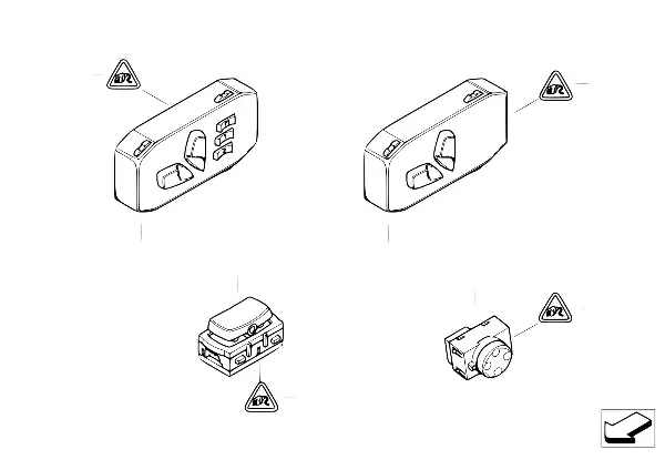 Interruptor regulação do banco dianteiro
