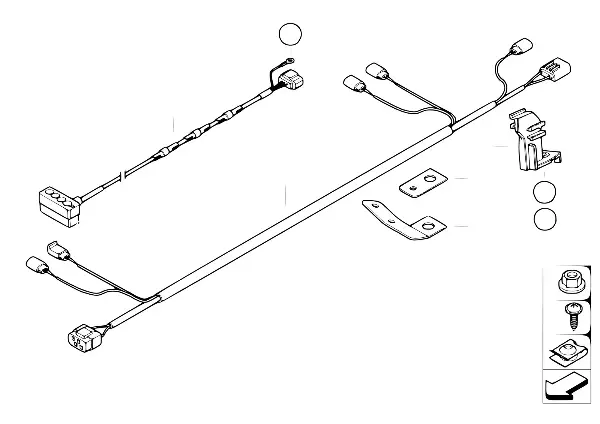 Chicote de cabos da direcção activa