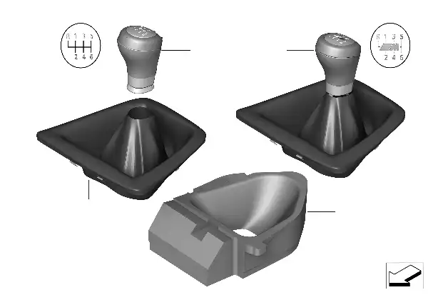Manetes caixas vel./cobertura alav. vel.