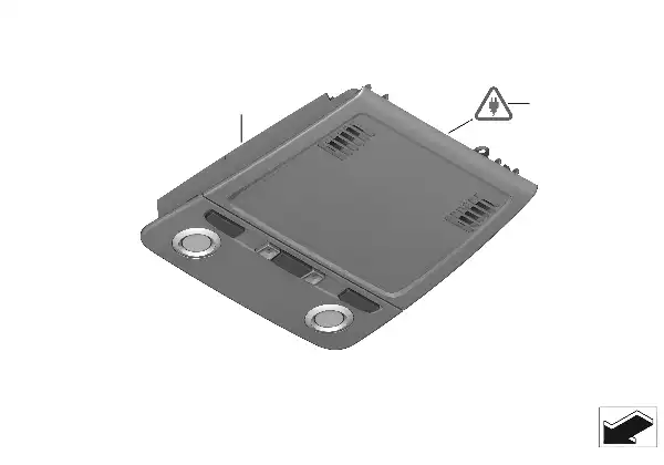 Comandos no tejadilho