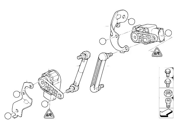 Sensor de regulação do nível do farol