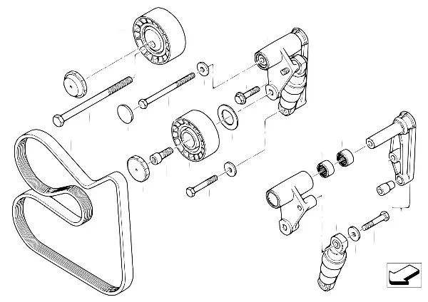 Correia para bomba de água/alternador